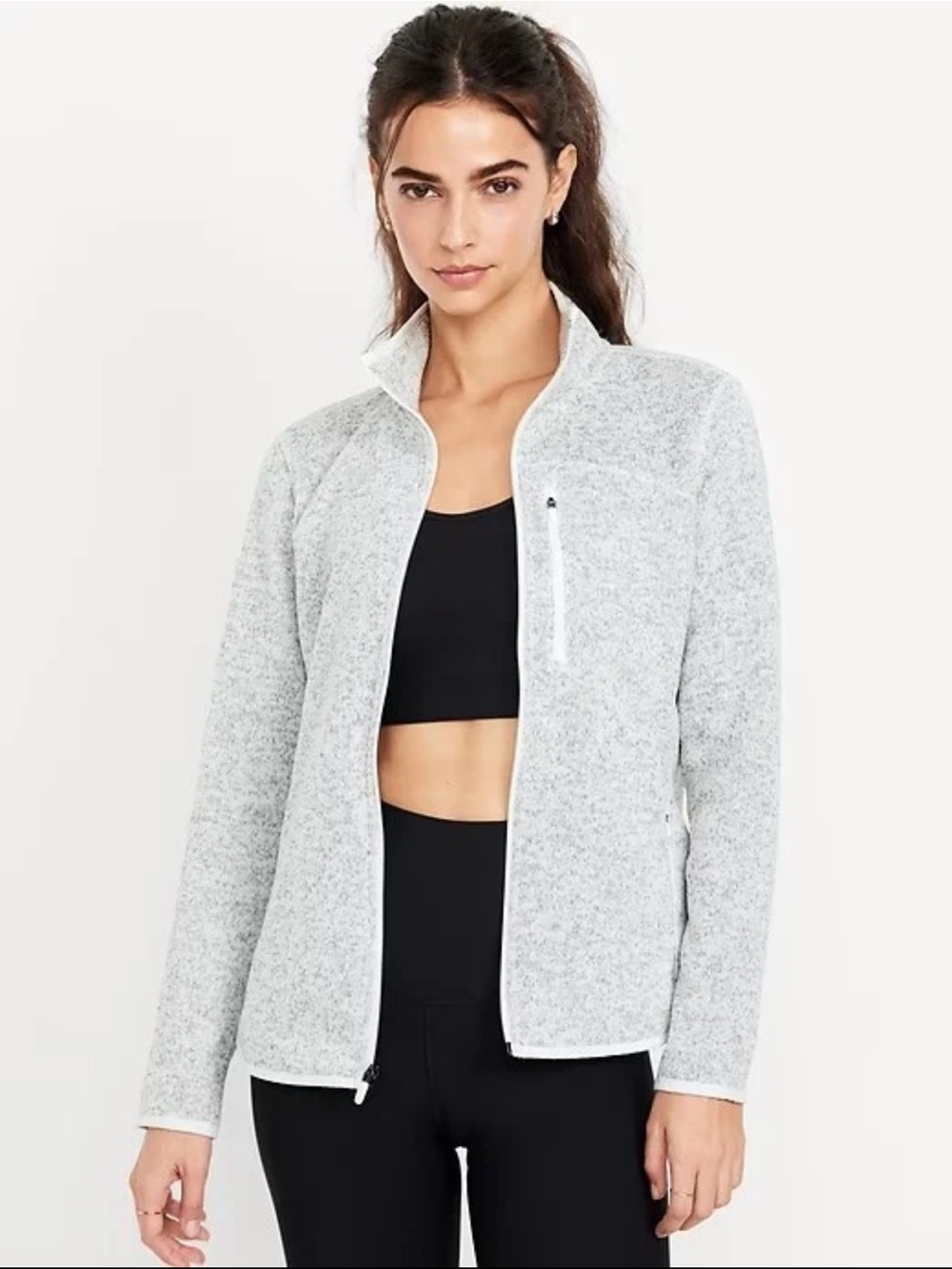 Women’s Old Navy Active Fleece Knit Zip Jacket- small